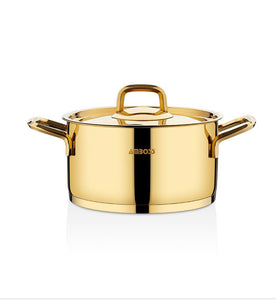 Ensemble de batteries de cuisine AMBOSS DIAMOND GOLD SHINY