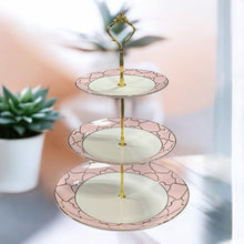Charger l&#39;image dans la galerie, Présentoir à gâteaux à 3 étages en porcelaine,présentoir à desserts,
