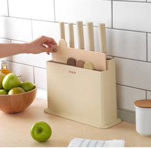 Charger l'image dans la galerie, Ensemble de couteaux et de planches        à découper Schafer avec support