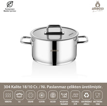 Charger l&#39;image dans la galerie, 📍Chaudron Amboss en acier inoxydable 18/10

Chaudron Ambosse en acier inoxydable 18/10, compatible induction et adapté à tous les types de cuisinières (gaz, électrique, vitrocéramique, halogène).