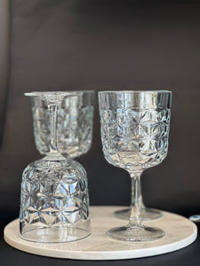 Ensemble de 4 verres sur pied