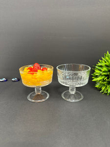 Ensemble de 2 bols à dessert sur pied