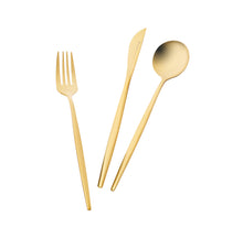 Charger l&#39;image dans la galerie, Karaca Ensemble d&#39;ustensiles de table 60 pièces KARACA JUPITER GOLD MATTTE