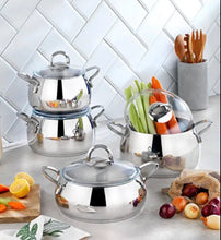 Charger l'image dans la galerie, Batterie de cuisine Schafer New Trendy – 8 pièces en acier. -20%