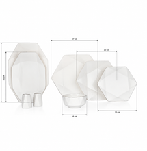 Charger l'image dans la galerie, Service de table Schafer en porcelaine – 56 pièces pour 12 personnes
