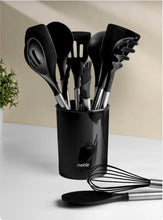 Charger l'image dans la galerie, Ensemble d’ustensiles de cuisine en silicone Nehir – 12 pièces